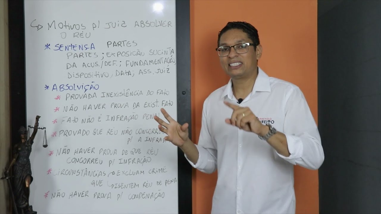 Processo Penal: Os motivos para um juiz absolver um réu