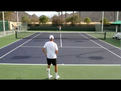 Nikolay Davydenko Practice 2012 BNP Paribas Open Indian Wells in HD