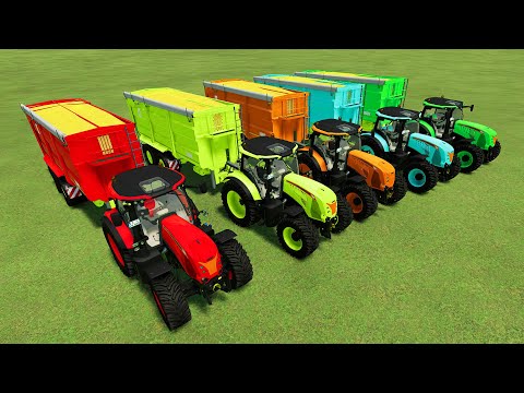 LOAD & TRANSPORTING CORN HARVESTING WITH MCCORMICK LANDBAUER TRACTORS - Farming Simulator 22