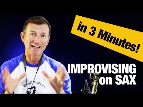 How to improvise on saxophone in 3 minutes Video