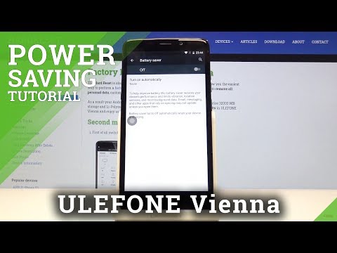 How to Activate Power Saving Mode in ULEFONE Vienna – Enable Power Saver