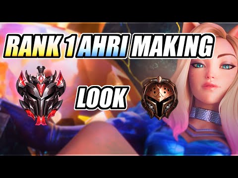 Rank 1 Ahri makes Grandmaster look BRONZE