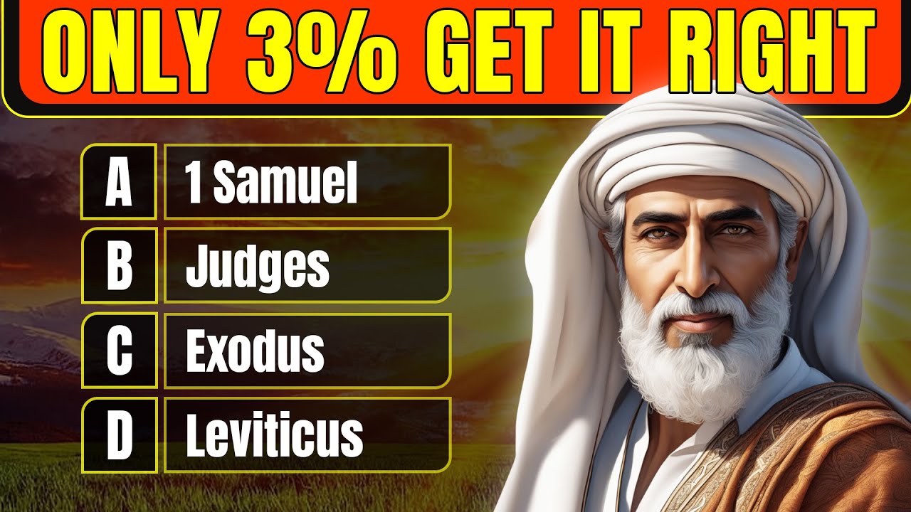 The Ultimate BIBLE QUIZ All levels - 25 questions - Easy Moderate Hard | The Bible Quiz