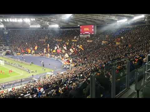 4/2/23 Roma Empoli: la sblocca Roger Ibáñez, l'esultanza della Curva Sud