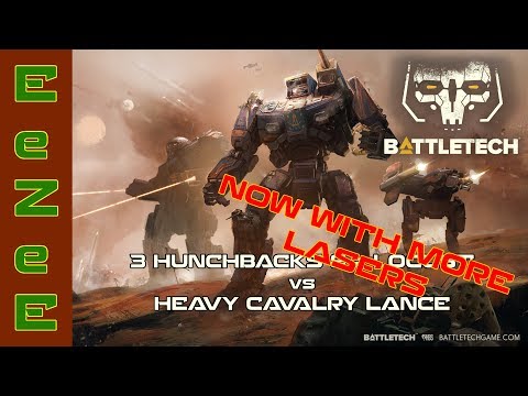 BattleTech: Laser Show! - Custom Medium vs Heavy Cavalry Lance