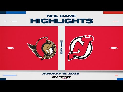 NHL Highlights | Senators vs. Devils - January 19, 2025