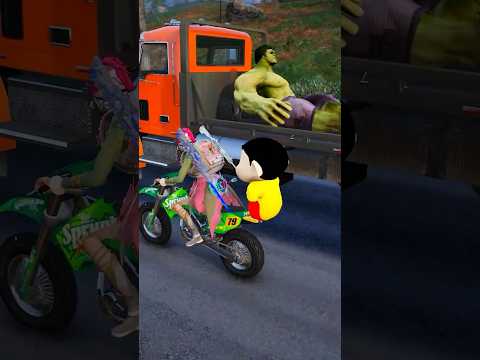 Shinchan & Advi 'Saved Hulk Anna' ❤️#shorts #ytshorts #youtubeshorts