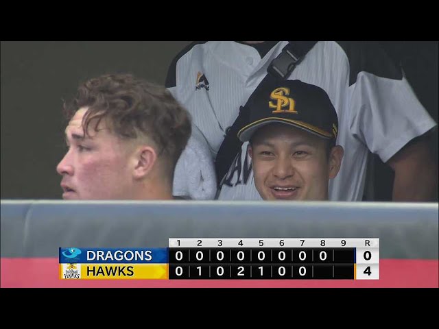 【ファーム】本日好投のホークス・大竹 牽制でアウトをとる!! 2021/6/9 H-D(ファーム)