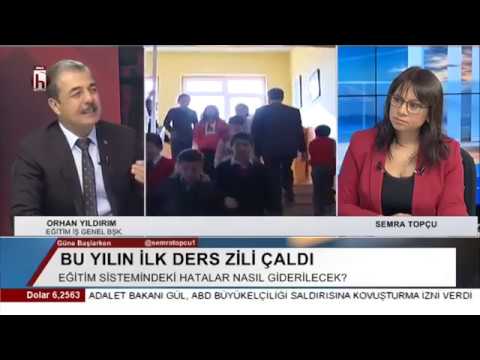Genel Başkanımız Orhan Yıldırım, Halk TV`de yeni eğitim öğretim yılına ilişkin değerlendirmelerde bulundu. | EĞİTİM İŞ