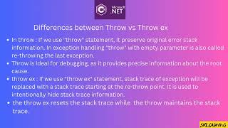 Difference Between throw and throw ex Explained