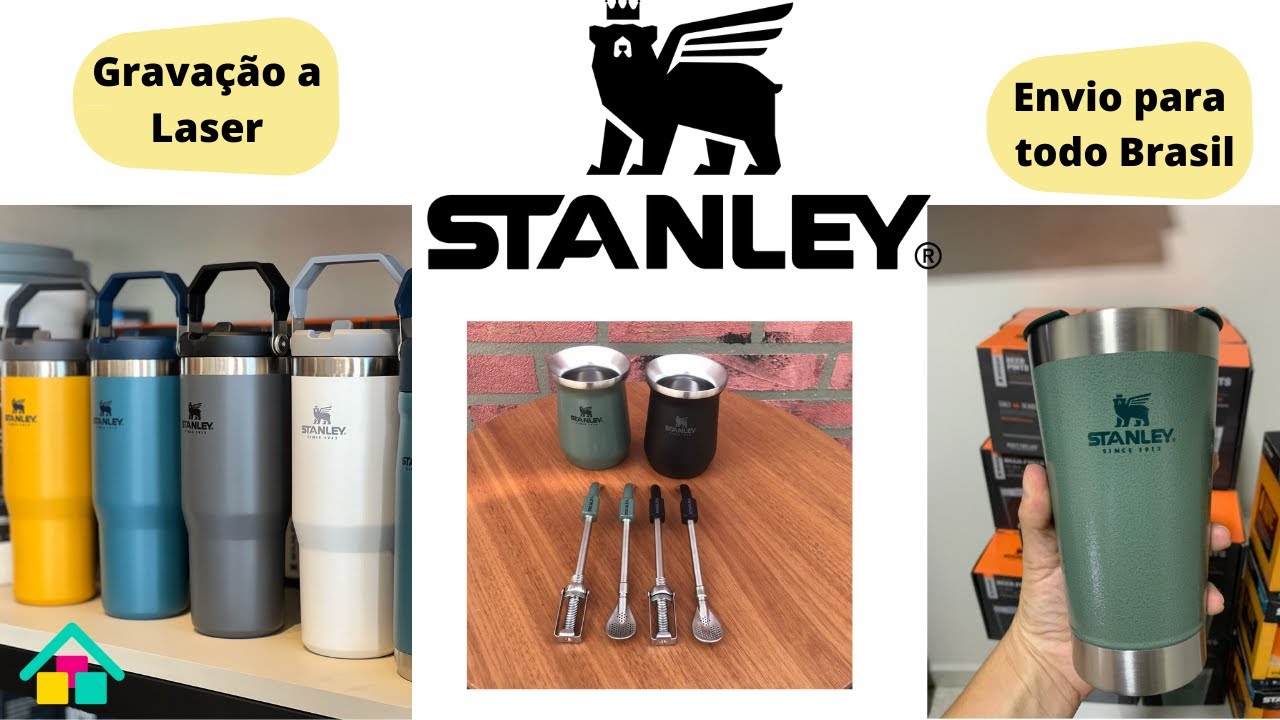 Copo Stanley Gravação a Laser Nome Time Logomarca Personalizado gratuita Clube de mães Online