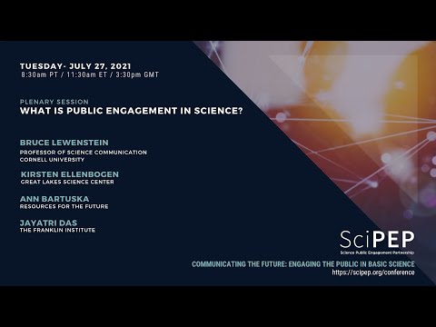 Plenary 2 | What is public engagement in science?