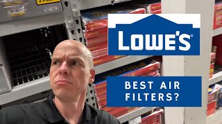 Lowes BEST Air Filter!