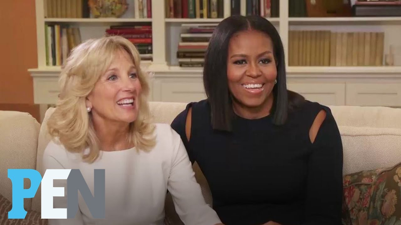Michelle Obama & Dr. Jill Biden On Their Husbands' Bromance & More | PEN | Entertainment Weekly thumnail