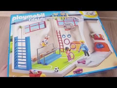 9454 Unboxing Playmobil City Life Spielzeug Turnhalle Toy Gym