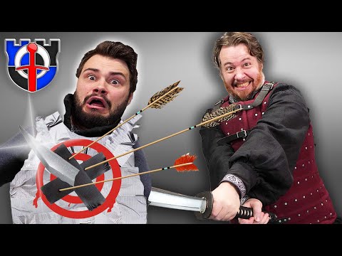 Can DUCT TAPE stop a SWORD? or axe, spear, poleaxe, arrow, LOTS OF WEAPONS!