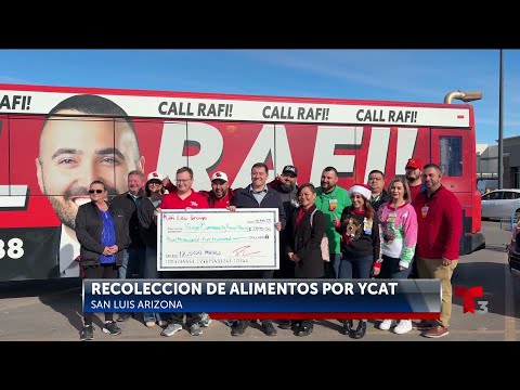 Comunidad de San Luis, Arizona se une al YCAT Food Drive en colaboración con Walmart