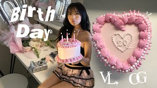 20th birthday vlog: celebrating my birthday alone, flower bouquet arrangement, aesthetic video