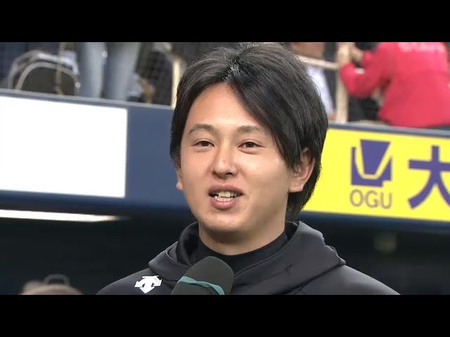 マリーンズ・木村投手ヒーローインタビュー 2015/4/8 Bs-M