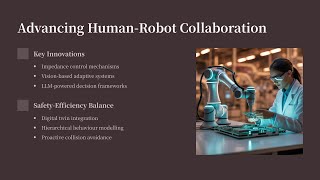 Advancing Human-Robot Collaboration