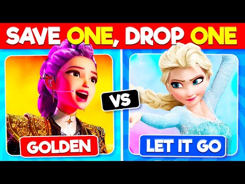 Save One Drop One 😱 KPOP DEMON HUNTERS vs Disney !!
