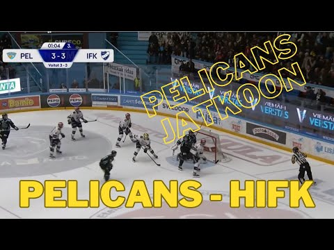 Pelicans - HIFK seitsemäs peli. Maalikooste. Pelicans välieriin voitoin 4-3.