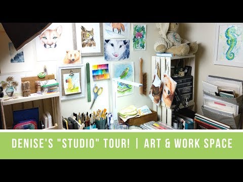 In Liquid Color "Studio" Tour | Art Room & Work Space