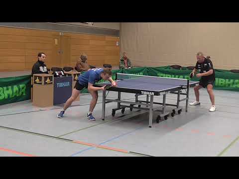 Tomek Kabacinski vs Mueller  20200201 TV Hilpoltstein 2 vs Schott Jena Regionalliga Tischtennis  Sta