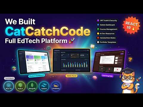 CatCatchCode – Full Stack EdTech Platform | React 19 + Node + MongoDB | Complete Learning System