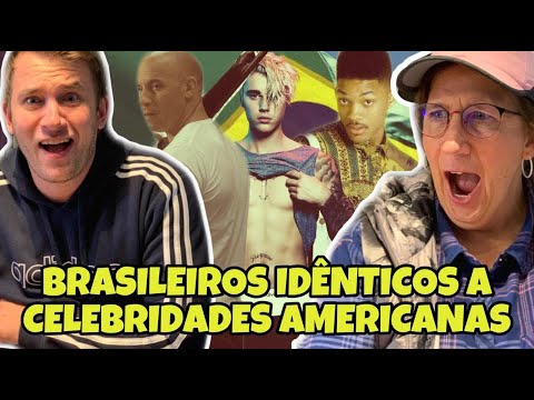 MÃE GRINGA REAGINDO A BRASILEIROS IMITANDO CELEBRIDADES AMERICANAS