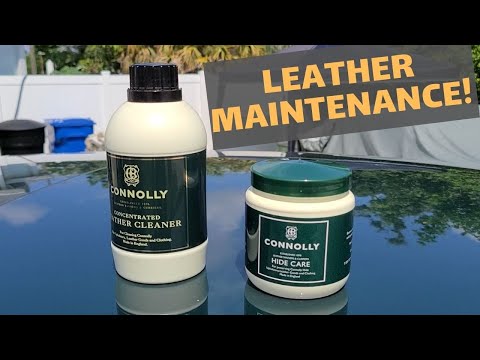 Treating the Jaguar XJR to a Connolly Leather Cleaning and Hide Care