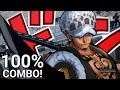 TRAFALGAR LAW 100 COMBO ONE PIECE BURNING BLOOD