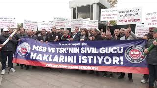 Devlet Memurları Sendikası, TÜİK önünde açıklama yapıyor #Canlı