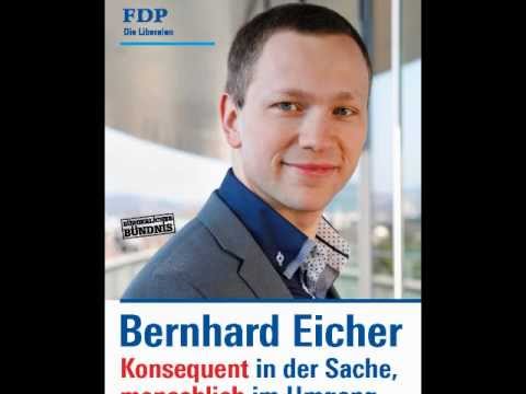 Gemeinderatskandidat Bernhard Eicher (FDP / jungfreisinn) mit einer Liebeserklärung an Bern