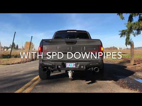 SPD Performance 2017 2018 2019 2020 Ford Raptor Muffler and Mid-Pipe Exhaust Upgrade
