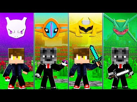 Batalha entre todos os FILMES de Pokemon que existem - MINECRAFT
