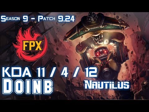 FPX Doinb NAUTILUS vs RYZE Mid - Patch 9.24 KR Ranked