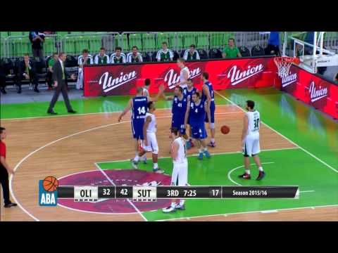 ABA Liga 2015/16 highlights: Union Olimpija - Sutjeska, R03 (7.10.2015)