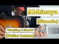 Abhinaya - ShreeGo | Guitar Lesson | Easy Chords | (Unreleased Song)