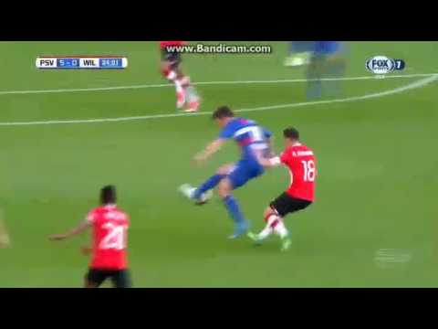Marco van Ginkel 2nd Goal  PSV 5 - 0 Willem II 09/04/2017