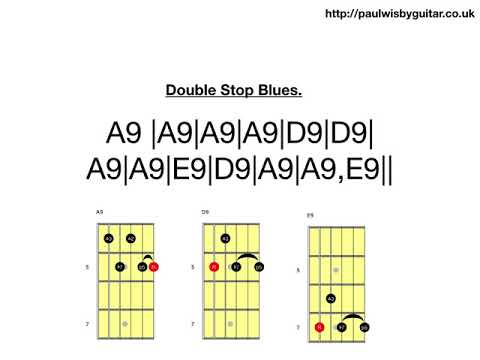 Double stop blues backing track