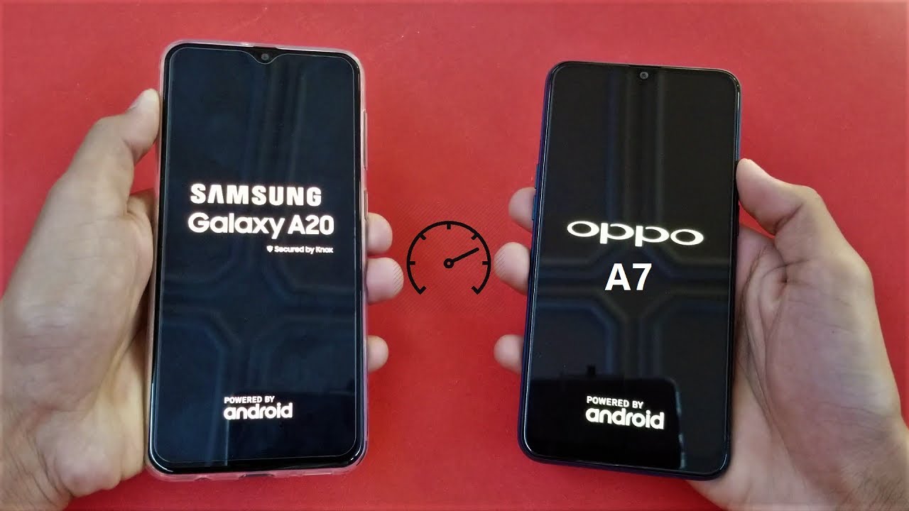 Samsung Galaxy A20 vs Oppo A7 (3GB) - SPEED TEST! - (HD)