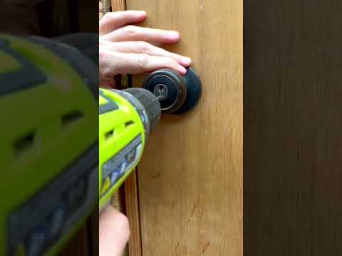How to drill out a lock #shorts #diy #handyman
