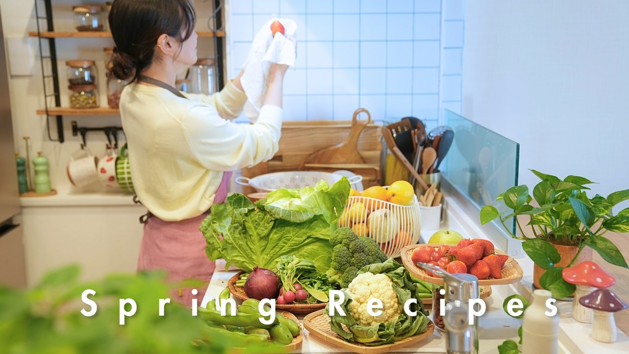 Japanese Moms Daily Life | 2 Days of Healthy Spring Meals for the Family 🌸 Seasonal Recipes