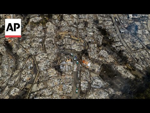 Drone video shows devastation of deadly Chile wildfires