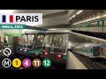 Métro de Paris - lignes du 1, 4, 11, 12 | RATP [4K]
