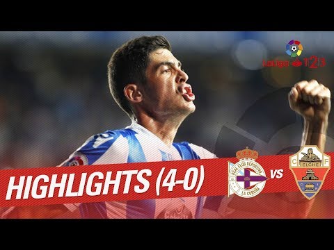 Highlights RC Deportivo vs Elche CF (4-0)