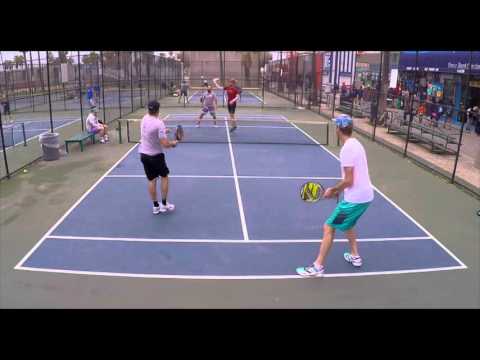 ATP Tennis Pros Sam Querrey and Steve Johnson play POP Tennis - Set 2