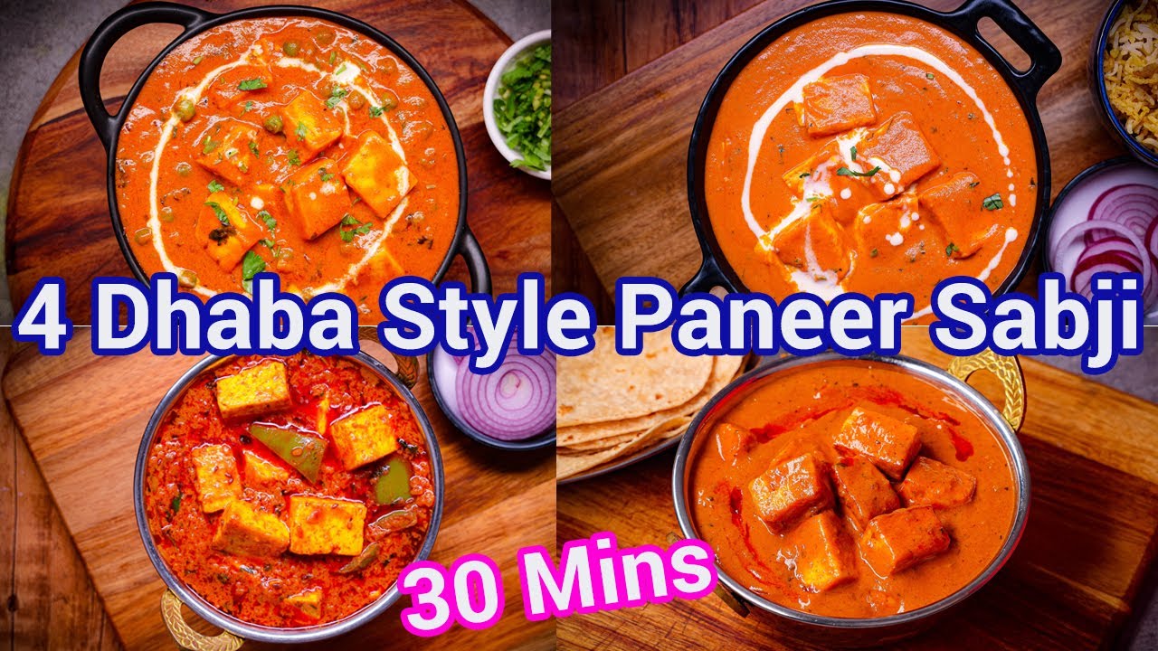 Paneer Curries Dhaba Style | Rich & Creamy Sabji | Quick & Easy 30 Mins Paneer Sabji Recipes