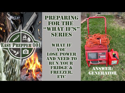 YouTube video about: What size generator to run refrigerator and freezer?